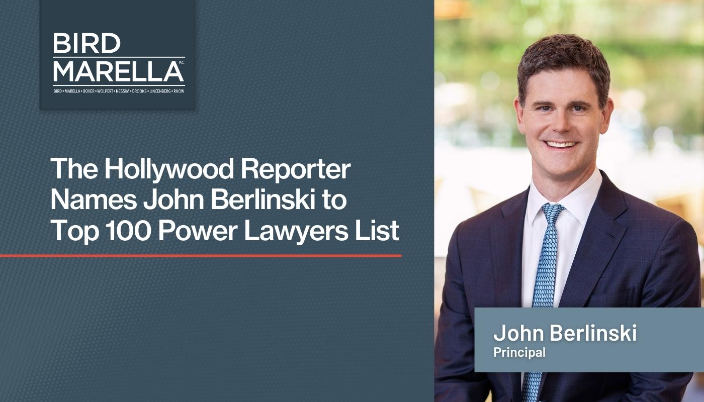 The Hollywood Reporter Names John Berlinski to Top 100 Power